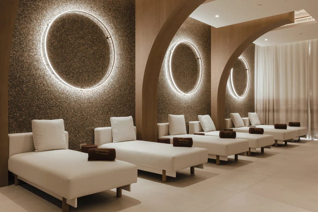 Relaxation room at Serenity – The Art of Well Being