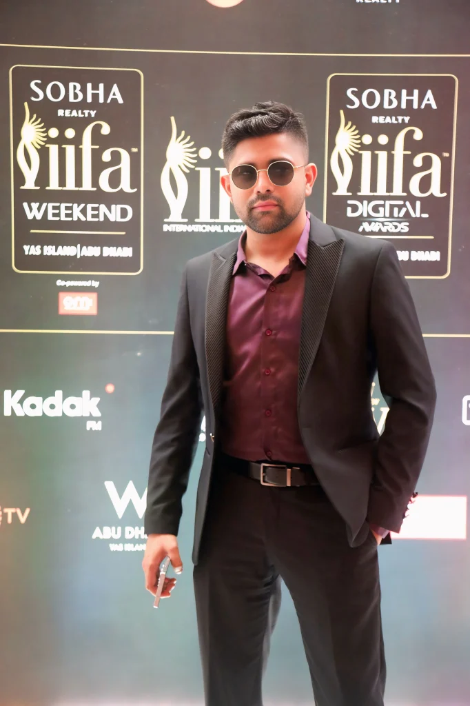 Bilal Kazi at the IIFA Weekend and Digital Awards backdrop