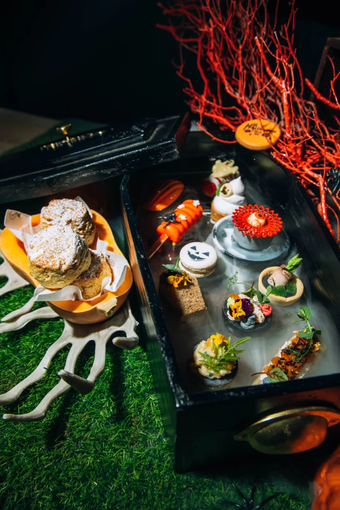 Halloween-themed afternoon tea at Fairmont The Palm