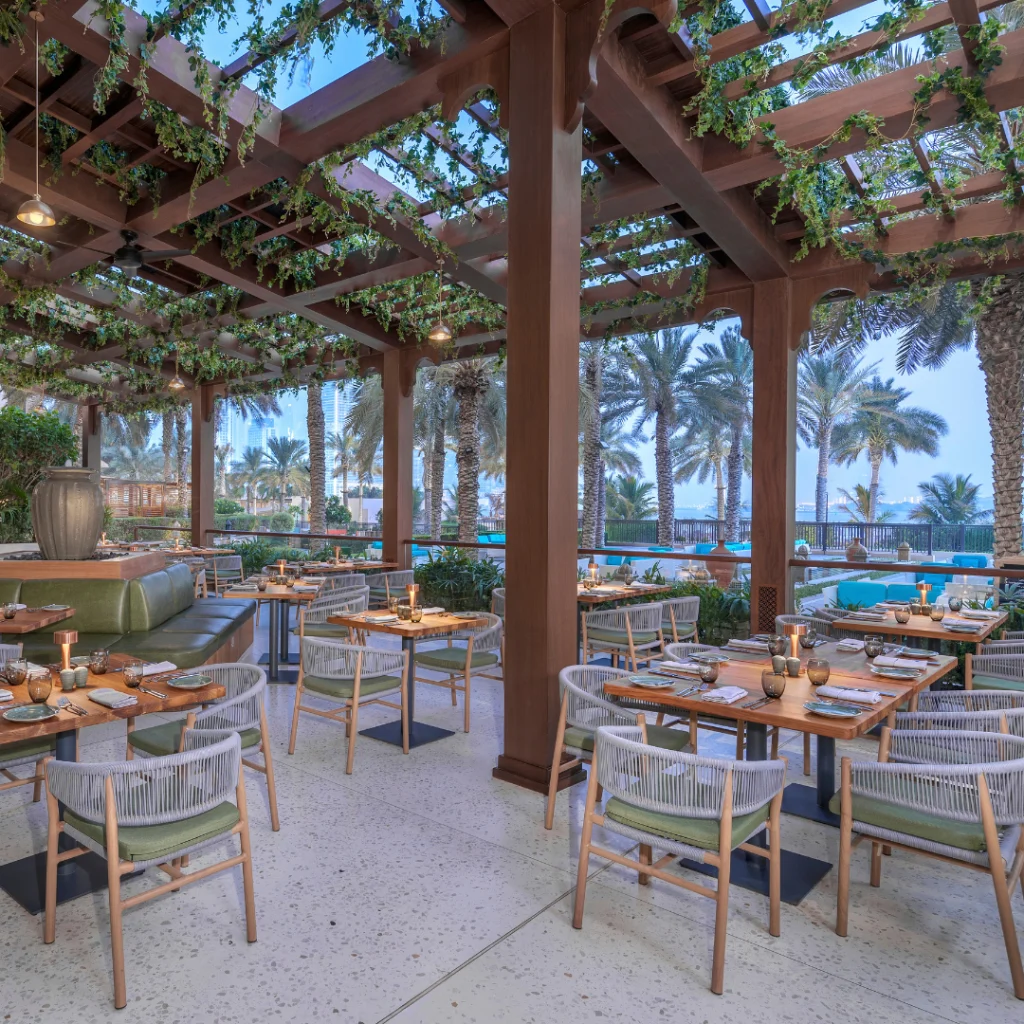 Outdoor dining setting supplied for The Great Garden Brunch