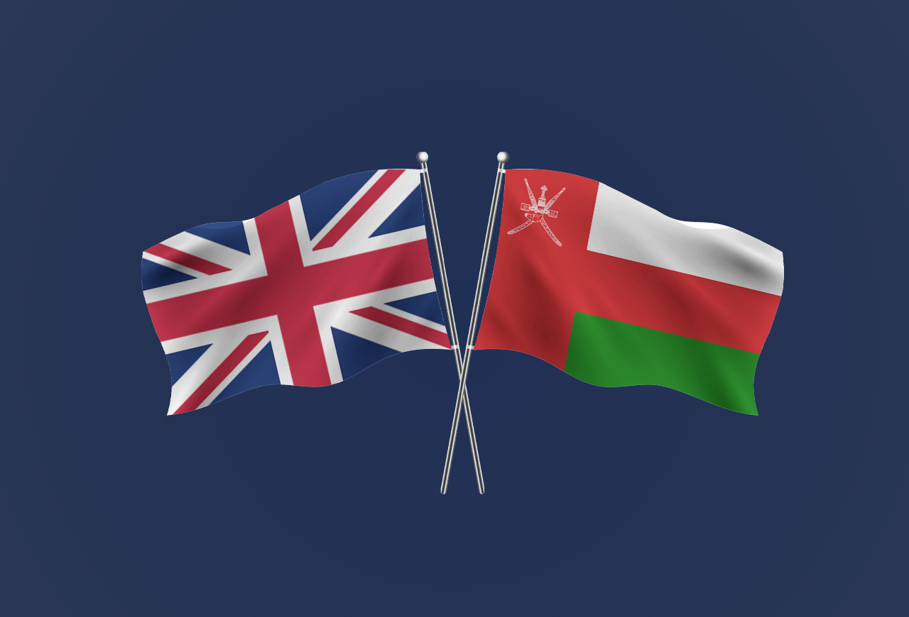 Flags of the United Kingdom and Oman