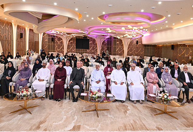 Participants at the Oman breast cancer awareness campaign launch