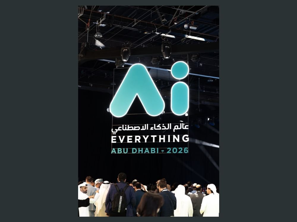 Ai Everything Abu Dhabi 2026 signage at the exhibition