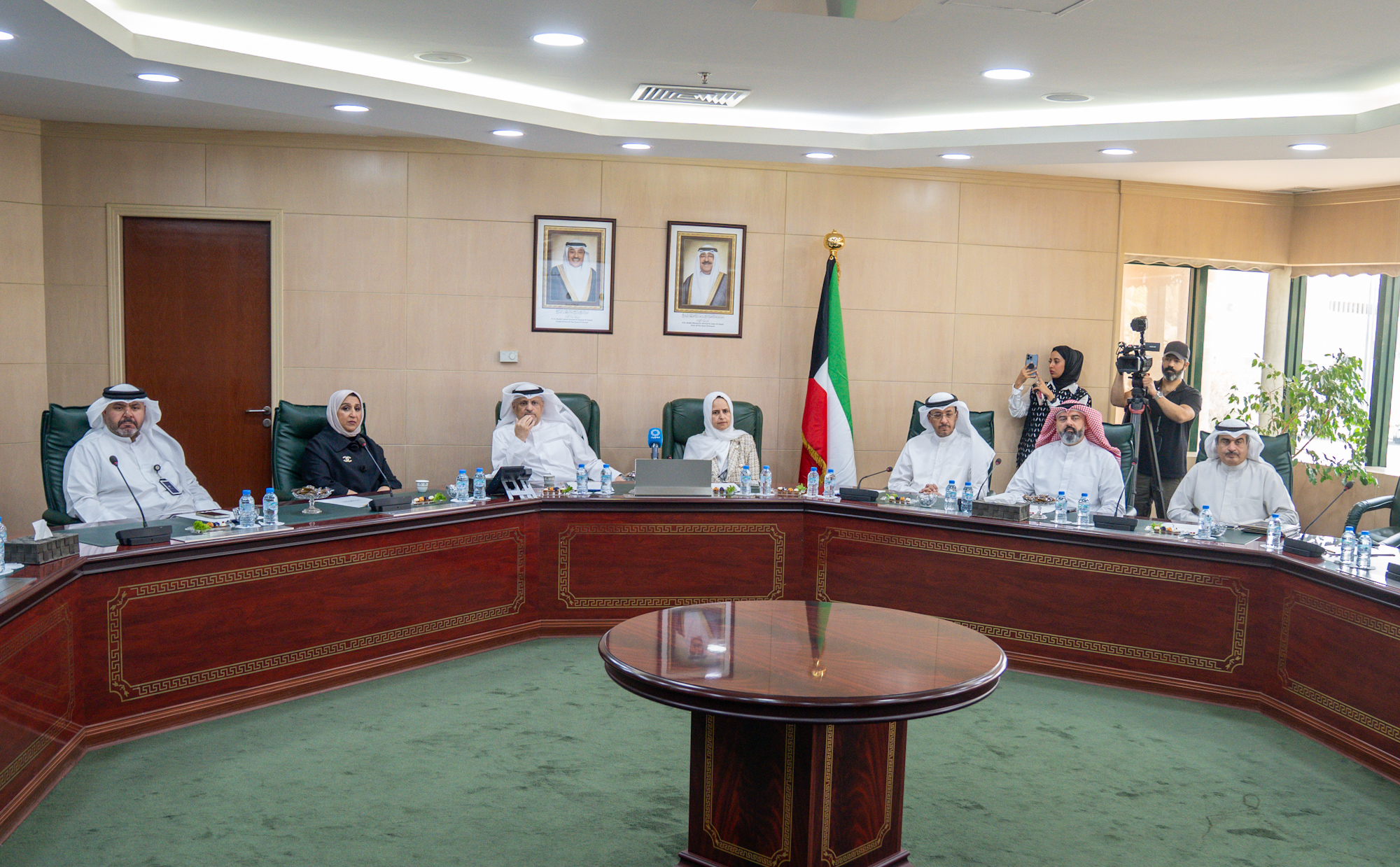 Officials at the meeting announcing Kuwait’s National Digital Livestock Platform project