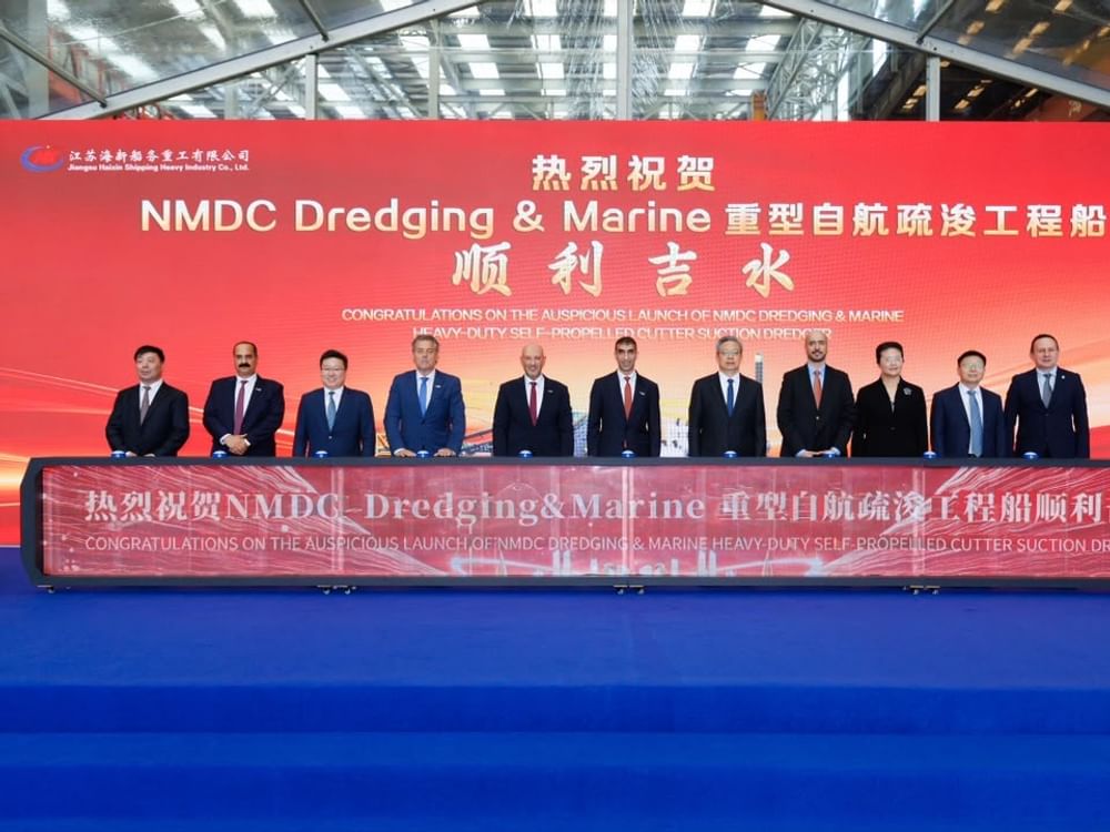 Officials at the NMDC inauguration ceremony.