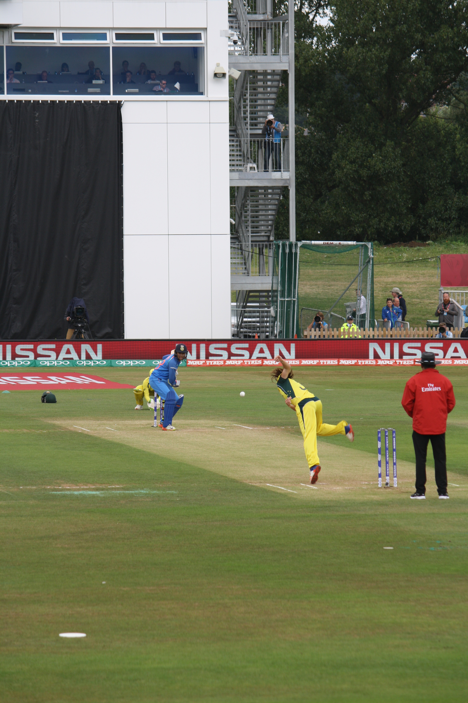 Smriti Mandhana batting against Australia at the 2017 Women’s Cricket World Cup